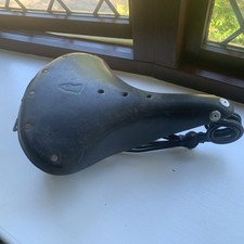 Brooks B33. Vintage Sprung Leather Bike Saddle Seat Black
