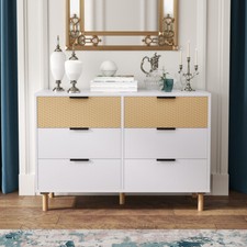 Wooden Chest 6 Drawer Bedroom