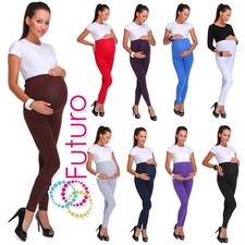 Maternity Cotton Leggings Thick Heavy and Classic Full Ankle Length PREGNANCY