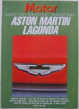 Aston Martin Lagonda 16 page Supplement from 1986 Motor magazine