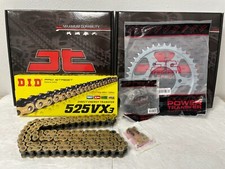 KAWASAKI NINJA 1000SX CHAIN AND SPROCKET KIT 2020 TO 2024 DID GOLD X-RING