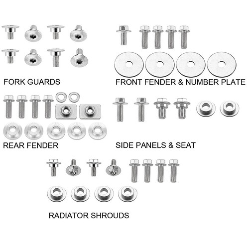 Nrteam plastic screw kit - screw, honda
