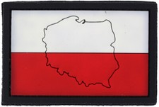 PVC Poland Flag Patch - Polish