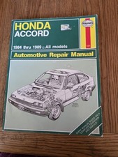 Haynes Honda Accord 1984 Thru
