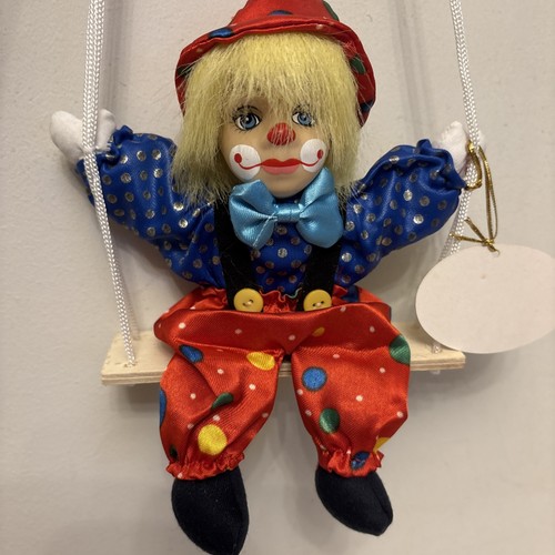 Vintage hanging clown - hanging, doll