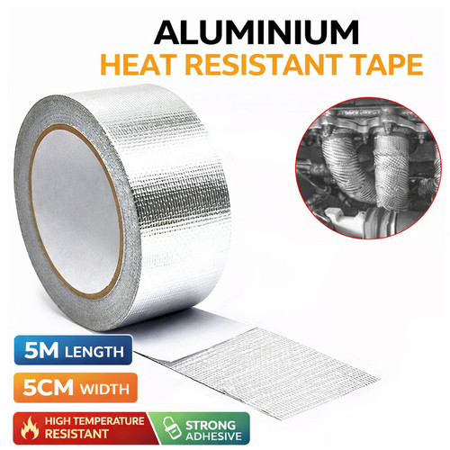 Silver exhaust heat wrap - silver,