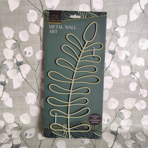 Palm leaf metal wall - palm, art