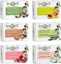 Aphrodite olive oil soap set - olive,