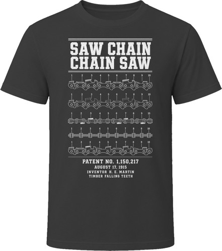 Chain saw patent blueprint - chain,