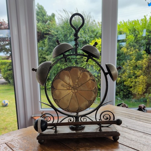 Antique brass gong - antique,
