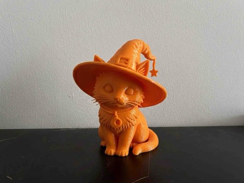 Cute witch cat figure statue - witch,