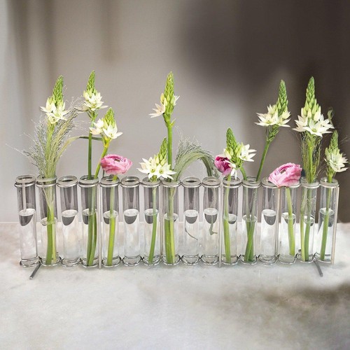 Linear test tube table - test, vase
