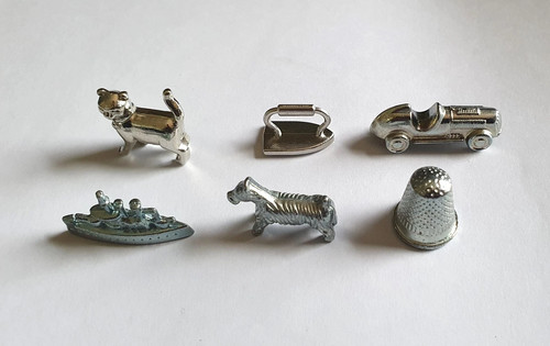 Metal monopoly tokens - monopoly, /