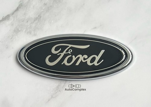 Oval badge for ford - black, &
