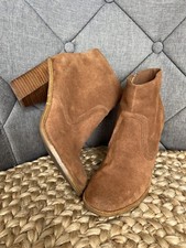 Office Boots Size EUR 39 UK 6  Tan Suede Leathe Ankle 