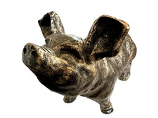 Aged Gold Pig Garden or Home