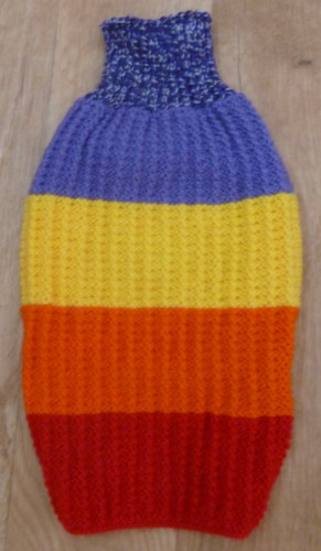 Hand knitted dog jumper for - hand,