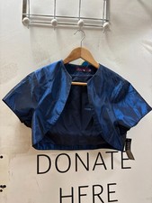 Debenhams Debut Blue Bolero Size 12 - Brand New (H31)