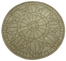 Round Carpet 100% Wool Beige