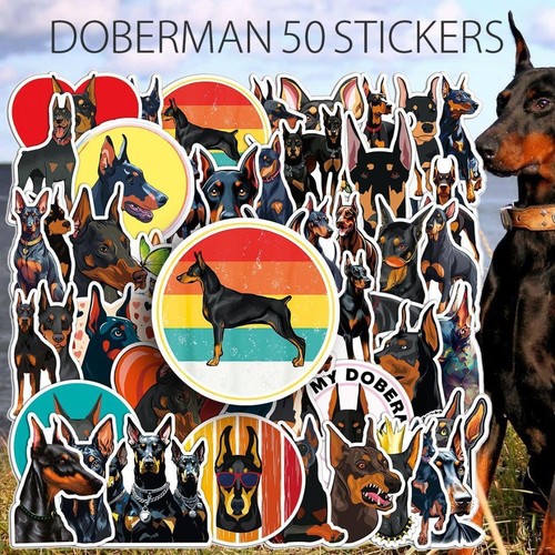 Doberman sticker piece - 50,
