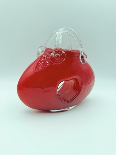 Laguna red art - glass, handbag