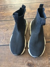 Kids Black Slip On Trainers, Zara, Size Eur 31, GS199
