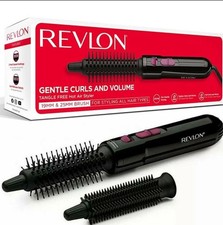 Revlon Tangle Free Hot Air Styler, Drying Styling Curling Brush - RVHA6017UK New