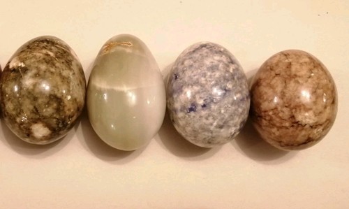 Polished stone eggs - polished,