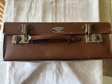 Vintage brown suitcase - vintage, warrior