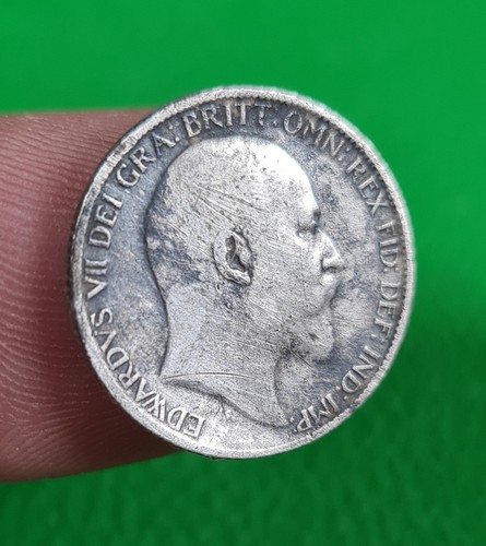 1907 sixpence edward - 1907, vii