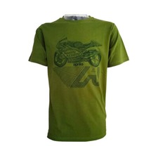 Official Aprilia RSW250 Green T shirt  - A1TSMC18VIN1VE