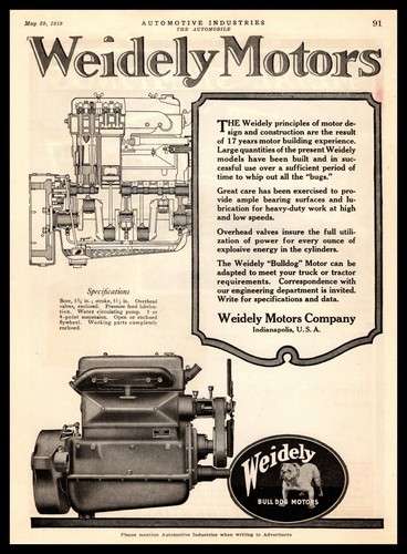 1919 weidely bulldog - 1919, motors