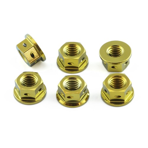 Titanium sprocket nuts x6 - m8,
