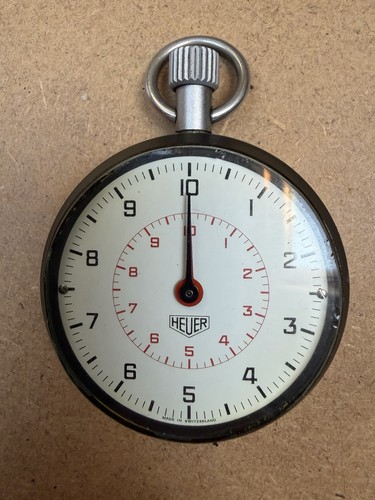 Heuer stop watch working - stop,