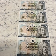 4 x Royal Bank of Scotland £5