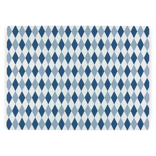 Navy argyle worktop - argyle, saver