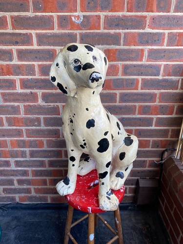 Vintage papier mache dalmatian - vintage,