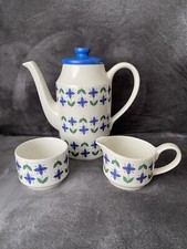 Midwinter Roselle coffee pot, sugar bowl & milk jug 1960s