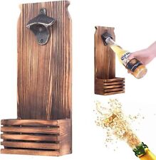 Wooden Bottle Opener Personalised Wall Mounted 5th wedding anniversay