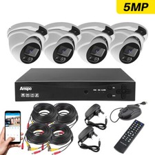 ANSPO 5MP CCTV CAMERA SYSTEM HOME OUTDOOR SECURITY KIT HD DVR WITH HARD DRIVE UK
