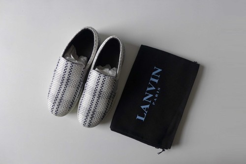 Lanvin woven slip sneakers - slip,