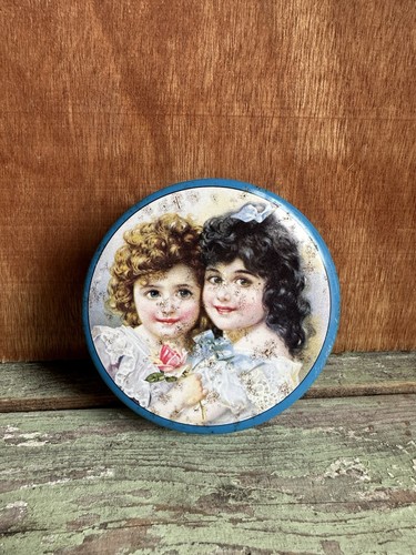 Vintage small lozenge tin - vintage,