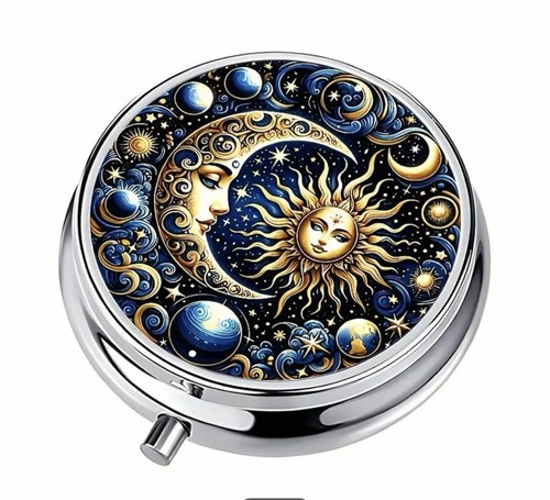 Pill box pot - pot, round