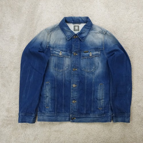 Star raw denim jacket mens - star,
