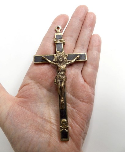Heavy antique crucifix - heavy,