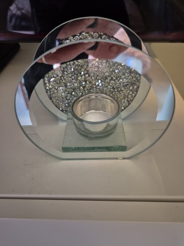 Single mirror candle - candle, holder