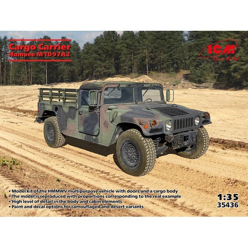 Icm humvee m1097a2 cargo - 1/35,