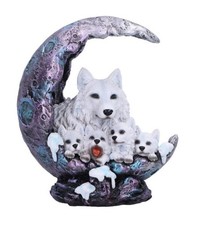 Winter Moon White Snow Wolf