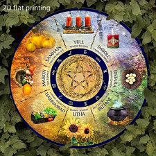 Pagan Wheel of The Year Wooden