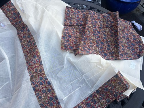 Pristine new gauzy cotton sari - new,